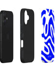 Exploded side view of Blue Ways Tough iPhone Case highlighting its protective layers, including a robust outer shell and shock-absorbing interior.