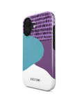 Front and side view of Being Special Tough iPhone Case showcasing its creative and eye-catching design with reinforced edges for enhanced protection.