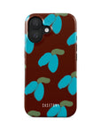 Front view of Brunelle Gardens Tough iPhone Case featuring a floral design with vibrant garden-inspired patterns, offering stylish and durable protection.