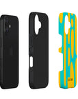 Exploded side view of Sunstream Tough iPhone Case highlighting its protective layers, including a sturdy outer shell and shock-absorbing interior.