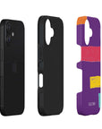 Exploded side view of Bold Hold Tough iPhone Case highlighting its protective layers, including a robust outer shell and shock-absorbing interior.
