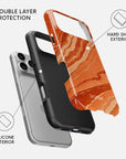 Rustic Glow Tough iPhone Case