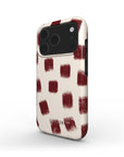 Crimson Check Tough iPhone Case