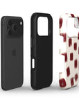 Crimson Check Tough iPhone Case
