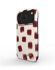 Crimson Check Snap iPhone Case