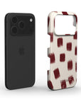 Crimson Check Snap iPhone Case