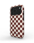 Ash Grid Tough iPhone Case
