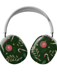 Front view of the Holiday Cheer AirPods Max case, featuring a festive design that captures the holiday spirit, with a white Casetony logo.