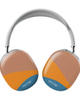 Front view of the Sky and Sand AirPods Max Case with a serene blend of sky blues and sandy tones, offering stylish protection against scratches and dust.