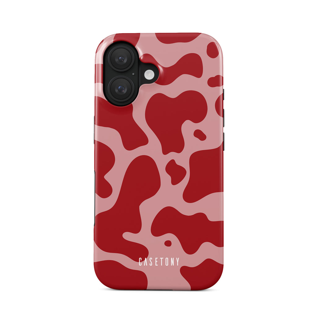 Rowana Tough MagSafe Case - Bold & Stylish Red Patterned Protection ...