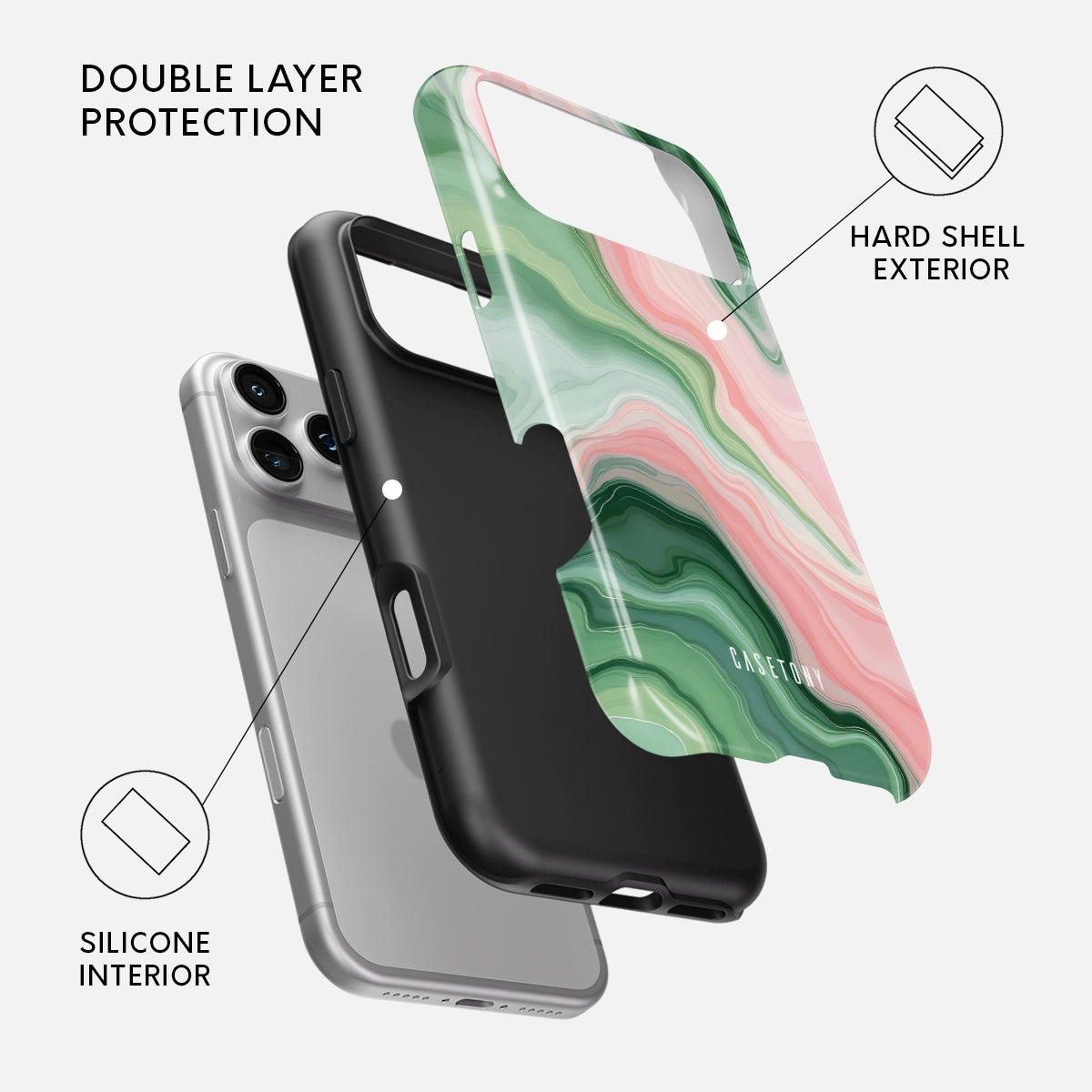 Petal Moss Tough iPhone Case