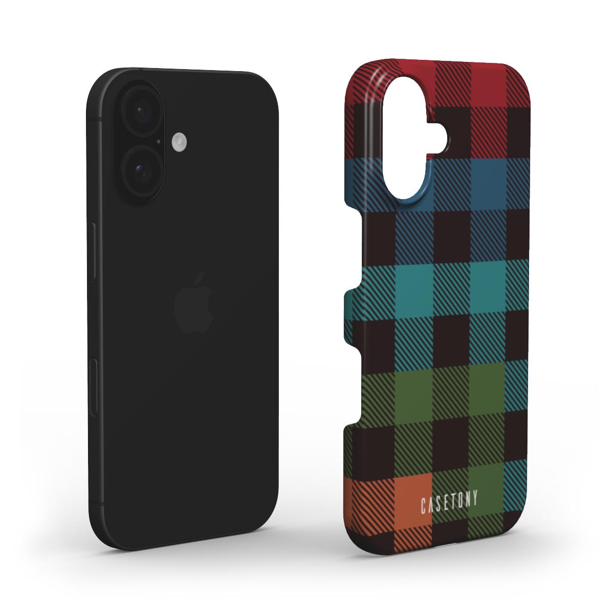 Merry Grid Snap iPhone Case