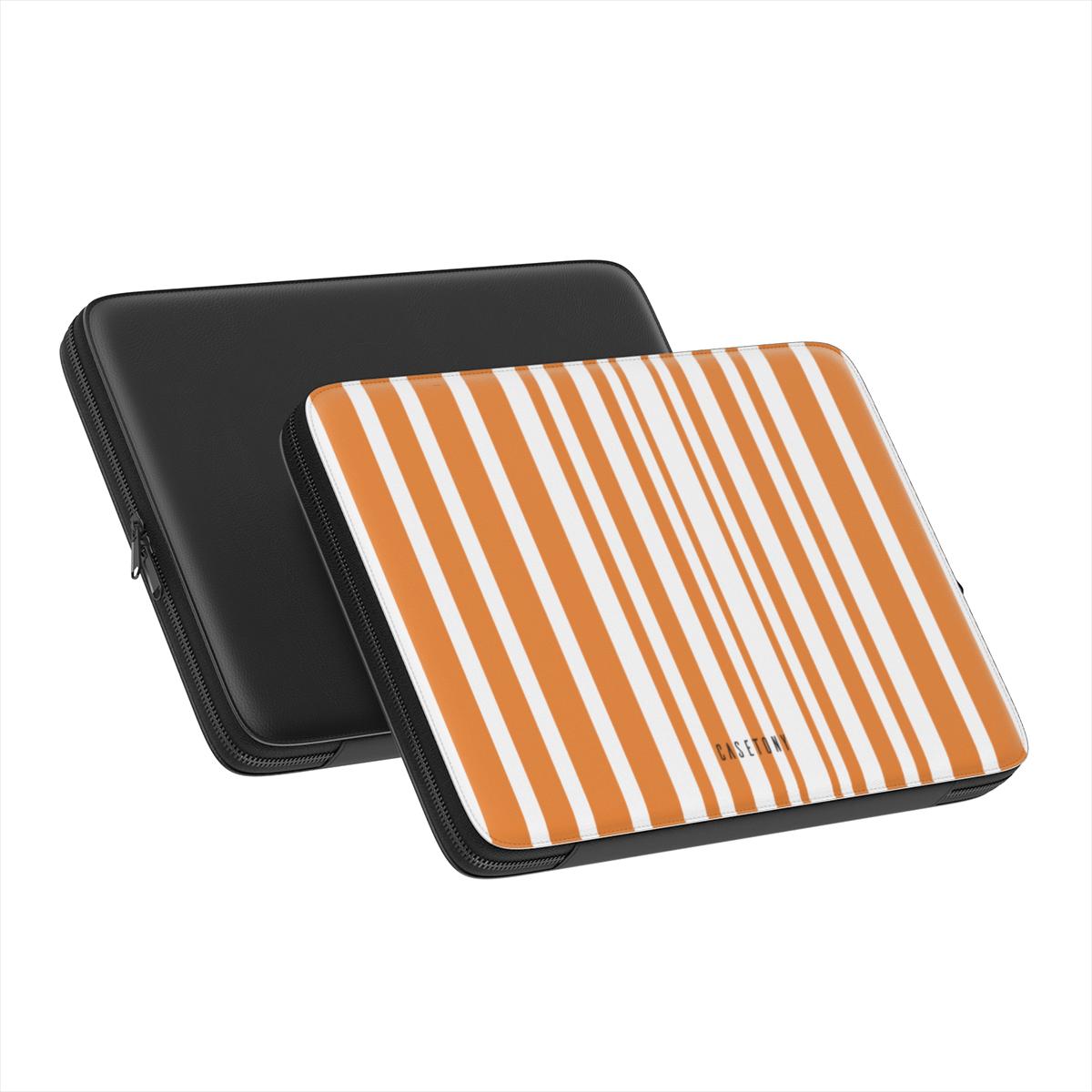 Pumpkin Stripes Premium Laptop Sleeve
