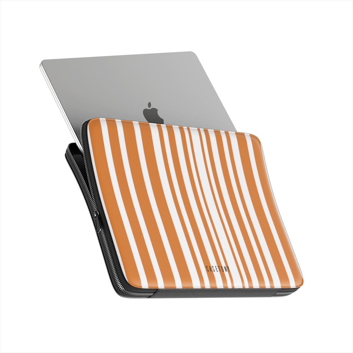 Pumpkin Stripes Premium Laptop Sleeve