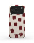 Crimson Check Snap iPhone Case