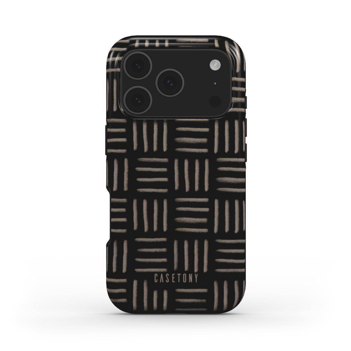 Soft Control - Tough MagSafe Case - Minimal Abstract Black Design CASETONY Soft Control - Tough MagSafe Case - Minimal Abstract Black Design CASETONY